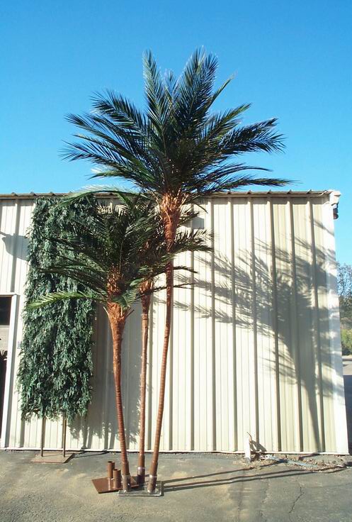 image of 2 fabricated Palm Trees